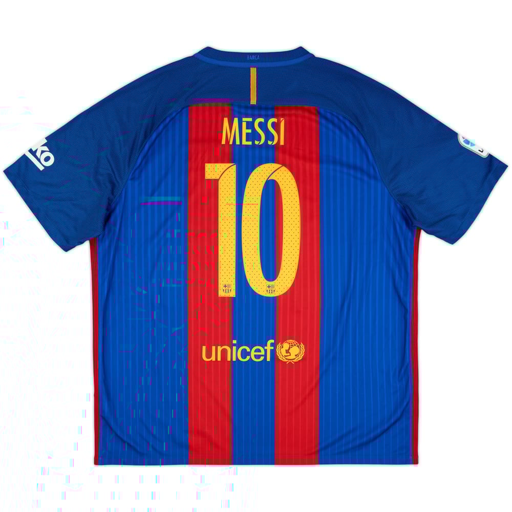 2016-17 Barcelona Home Shirt Messi #10 - 9/10 - (XXL)