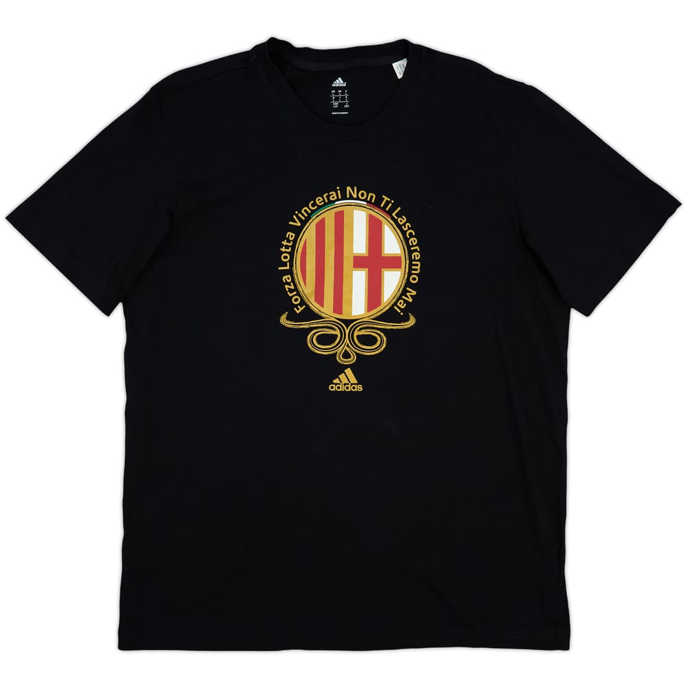 2013-14 AC Milan adidas Cotton Tee - 8/10 - (L)