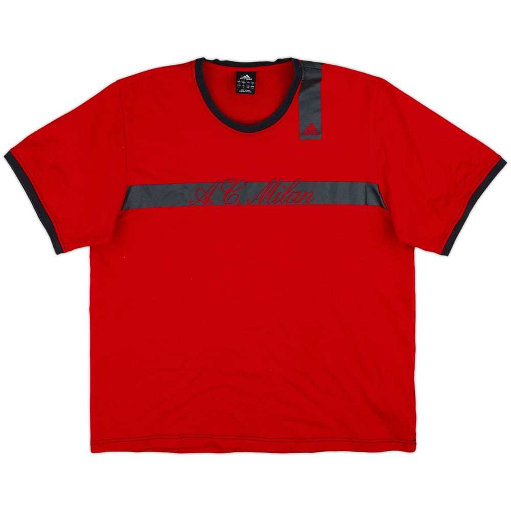 2004-05 AC Milan adidas Cotton Tee - 8/10 - (L)