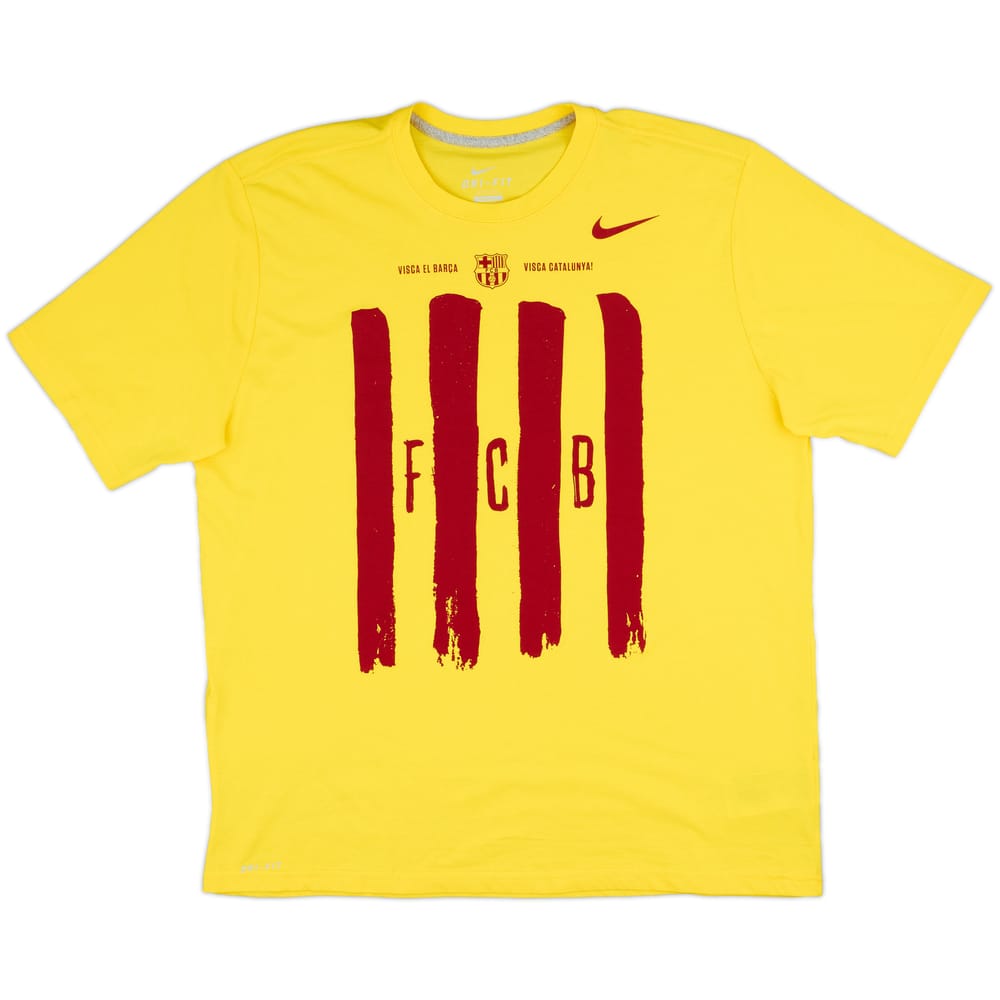 2014-15 Barcelona Nike Cotton Tee - 9/10 - (XL)