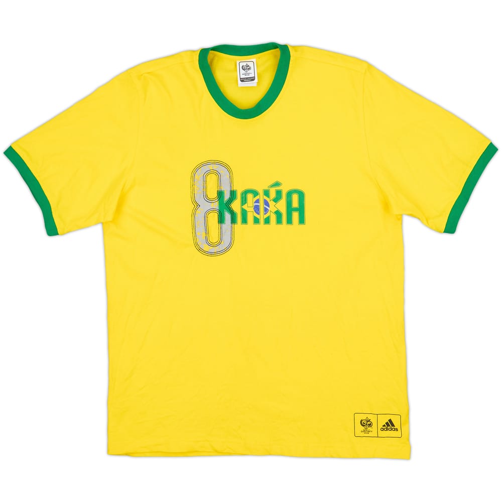2006 Brazil adidas World Cup Tee Kaka - 8/10 - (L)