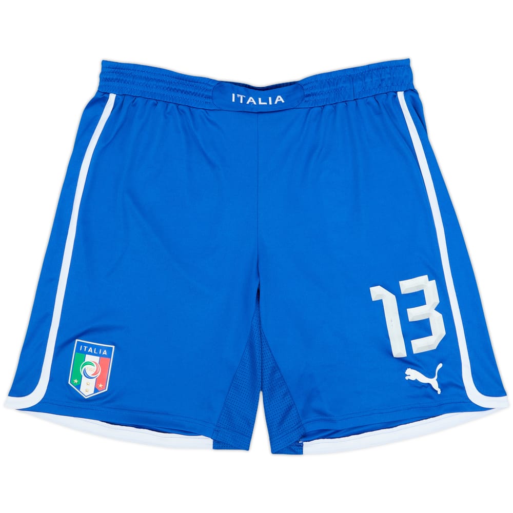 2012-13 Italy Player Issue Home Shorts #13 (Giaccherini) - 7/10 - (L)