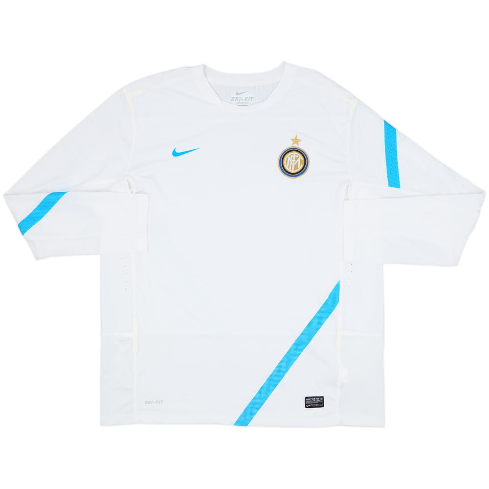2011-12 Inter Milan Nike Player Issue Training L/S Shirt - 9/10 - (XL)