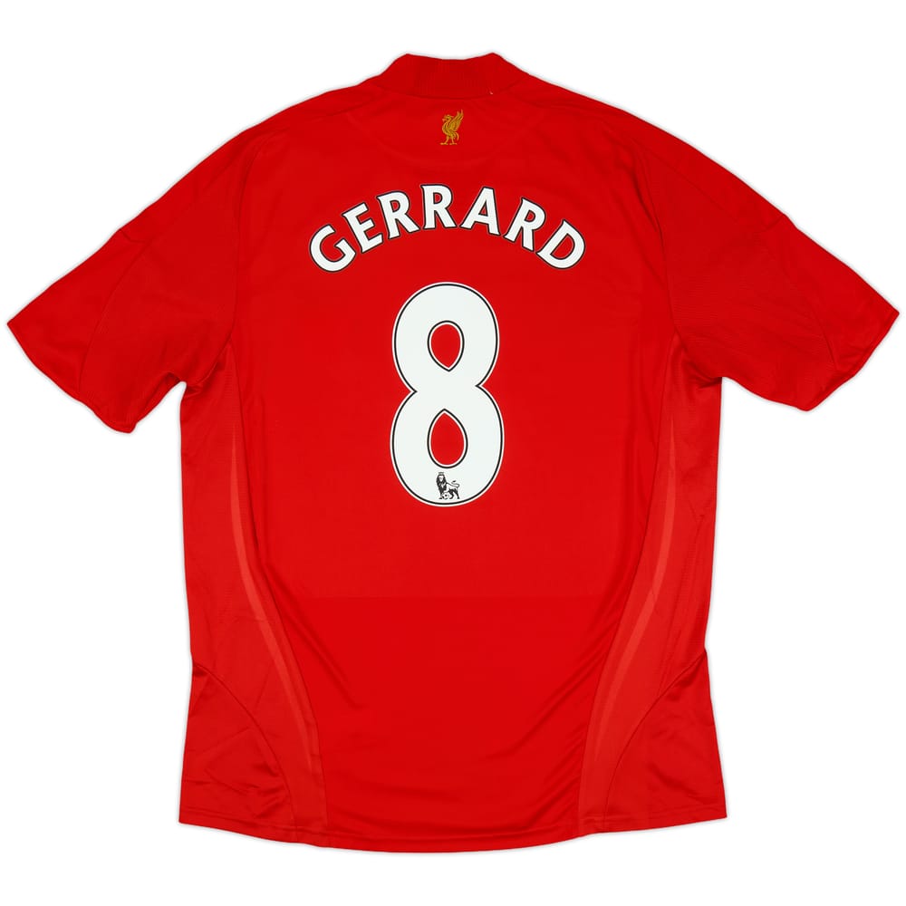 2008-10 Liverpool Home Shirt Gerrard #8 - 7/10 - (L)