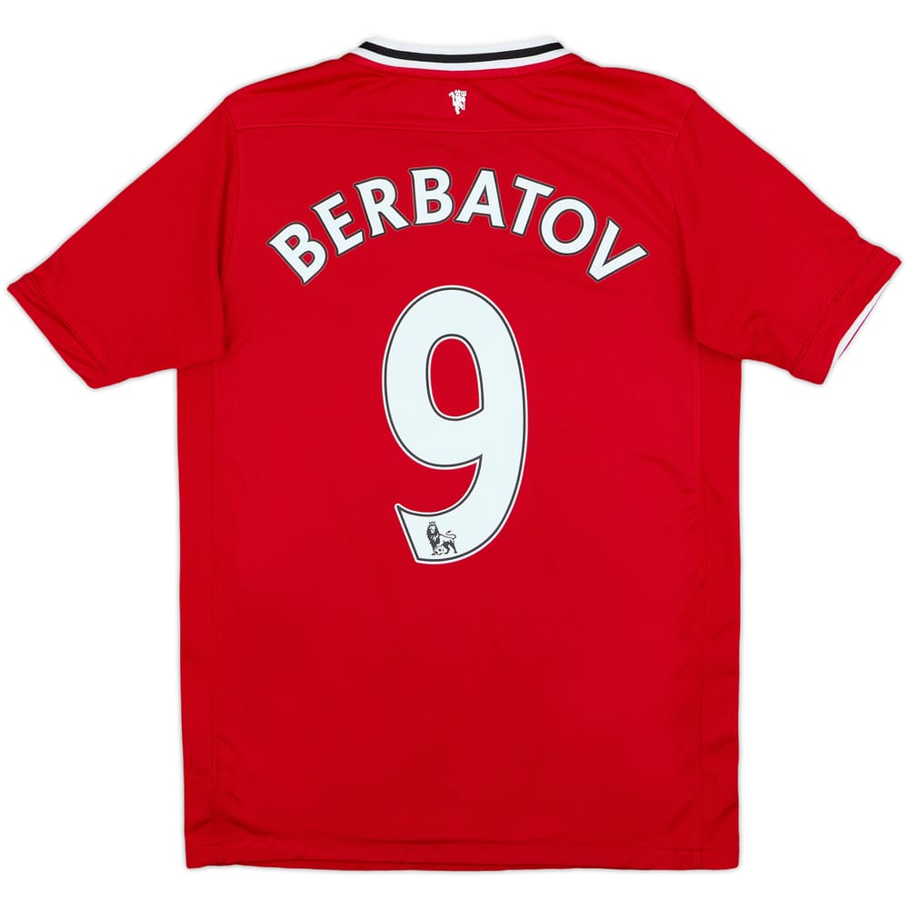 2011-12 Manchester United Home Shirt Berbatov #9 - 8/10 - (XL.Boys)