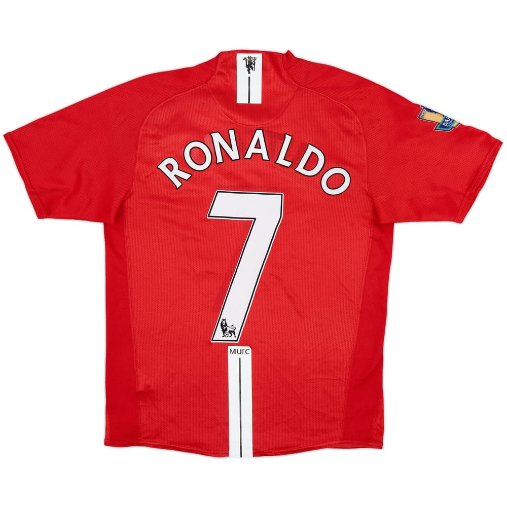 2007-09 Manchester United Home Shirt Ronaldo #7 - 7/10 - (S)