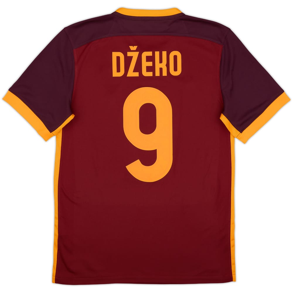 2015-16 Roma Home Shirt Dzeko #9 - 10/10 - (S)