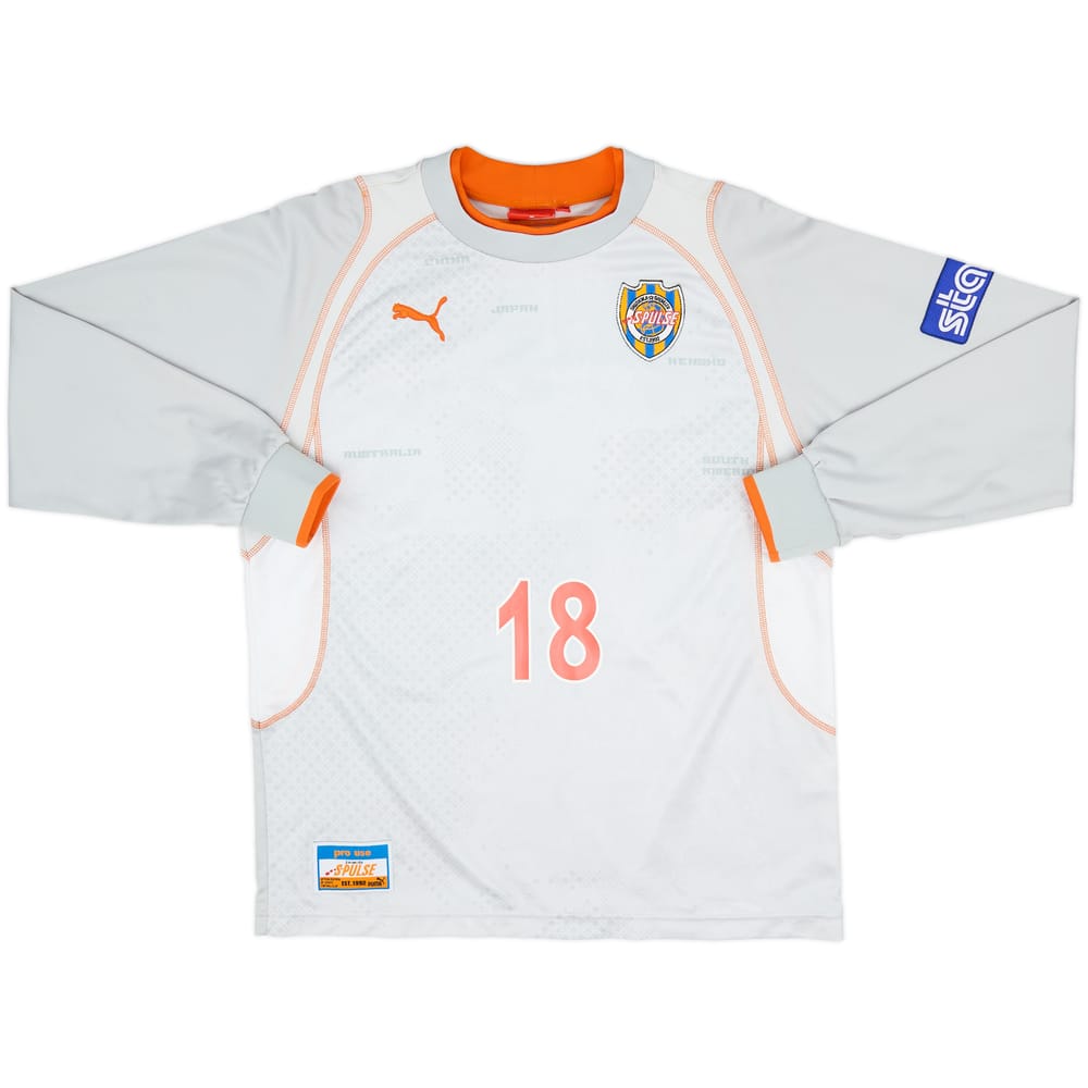 2005-06 Shimizu S-Pulse Away L/S Shirt #18 - 8/10 - (L)