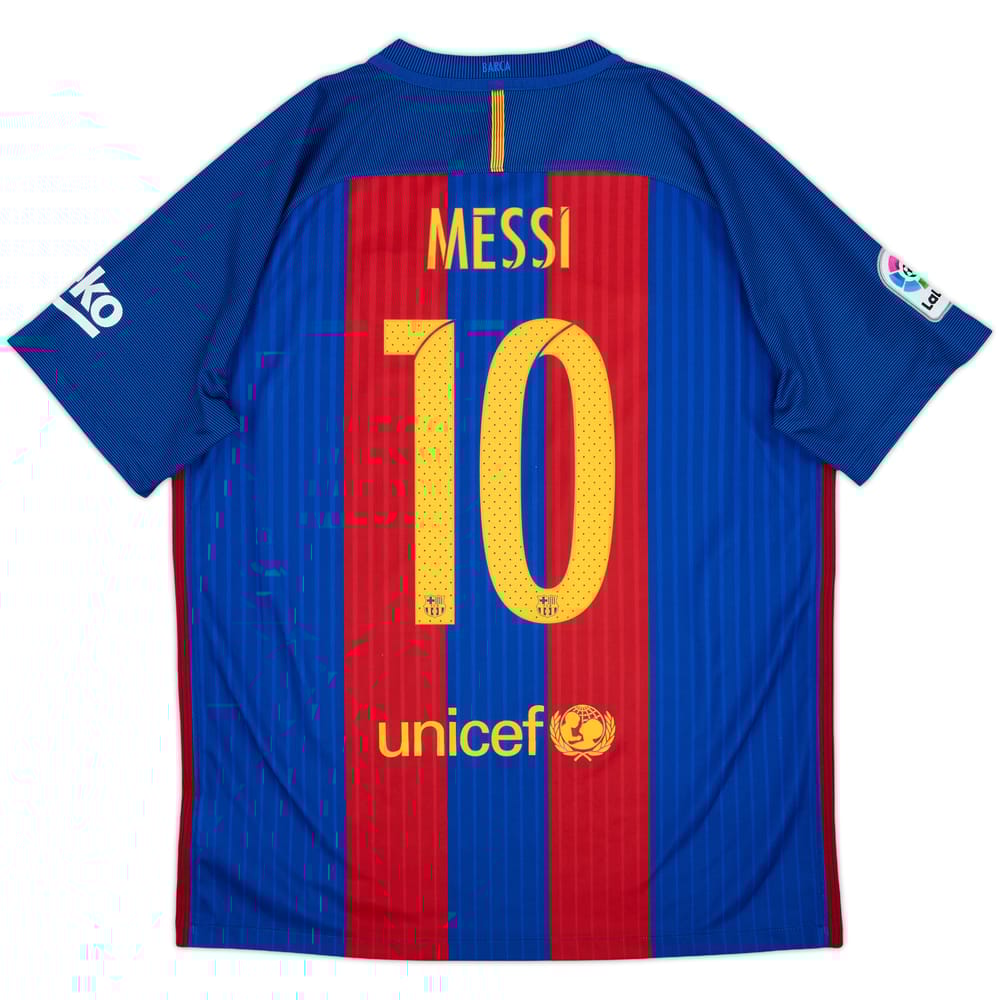 2016-17 Barcelona Camiseta de local Messi #10 - 9/10 - (L)