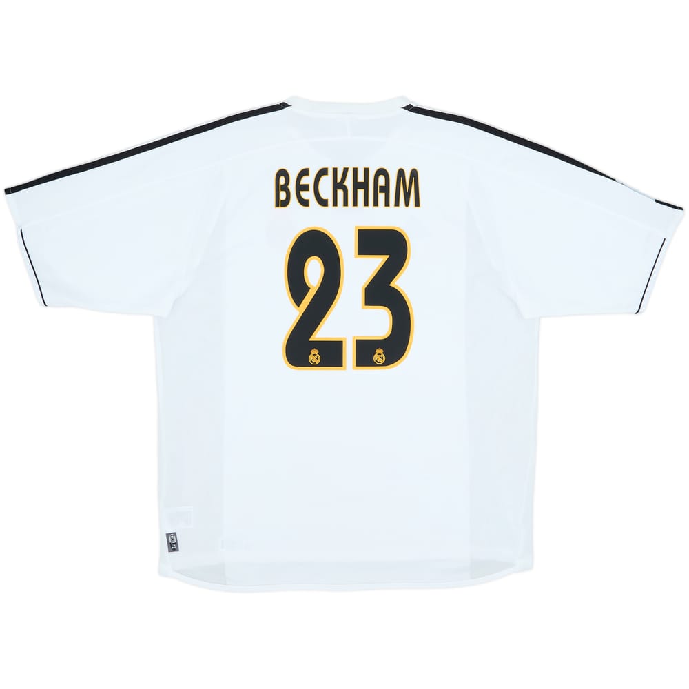 2003-04 Real Madrid Home Shirt Beckham #23 - 10/10 - (XL)