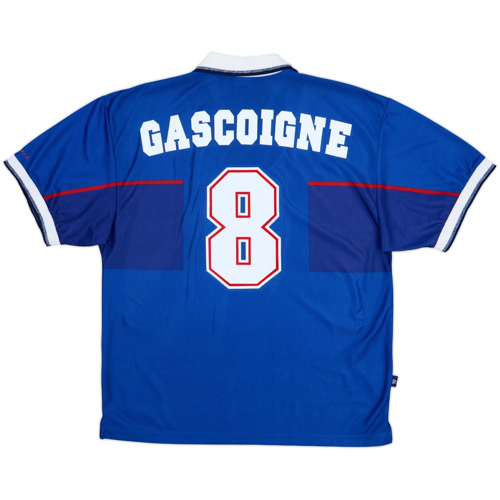 1997-99 Rangers Home Shirt Gascoigne #8 - 7/10 - (XL)