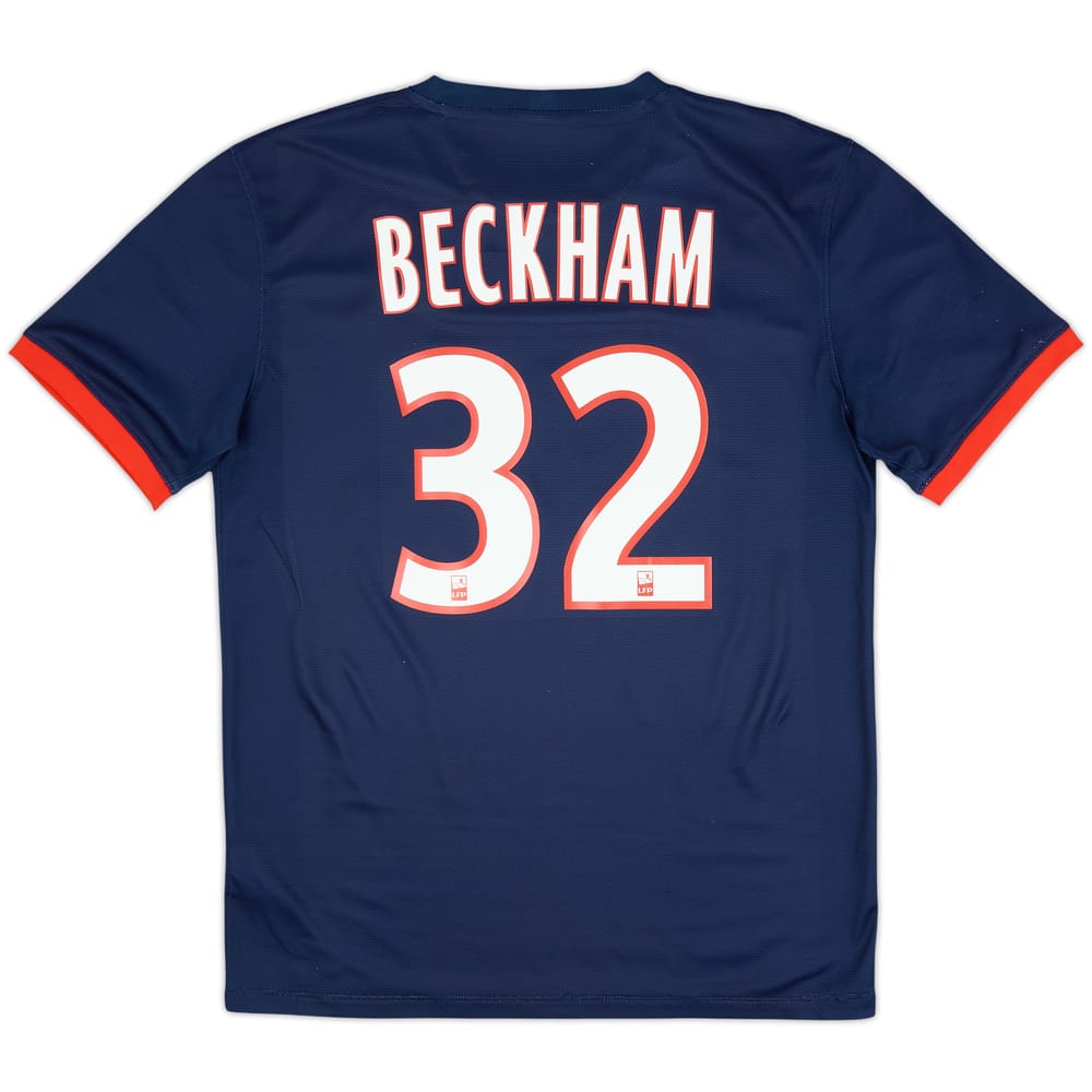 2013-14 Paris Saint-Germain Home Shirt Beckham #32 - 9/10 - (M)