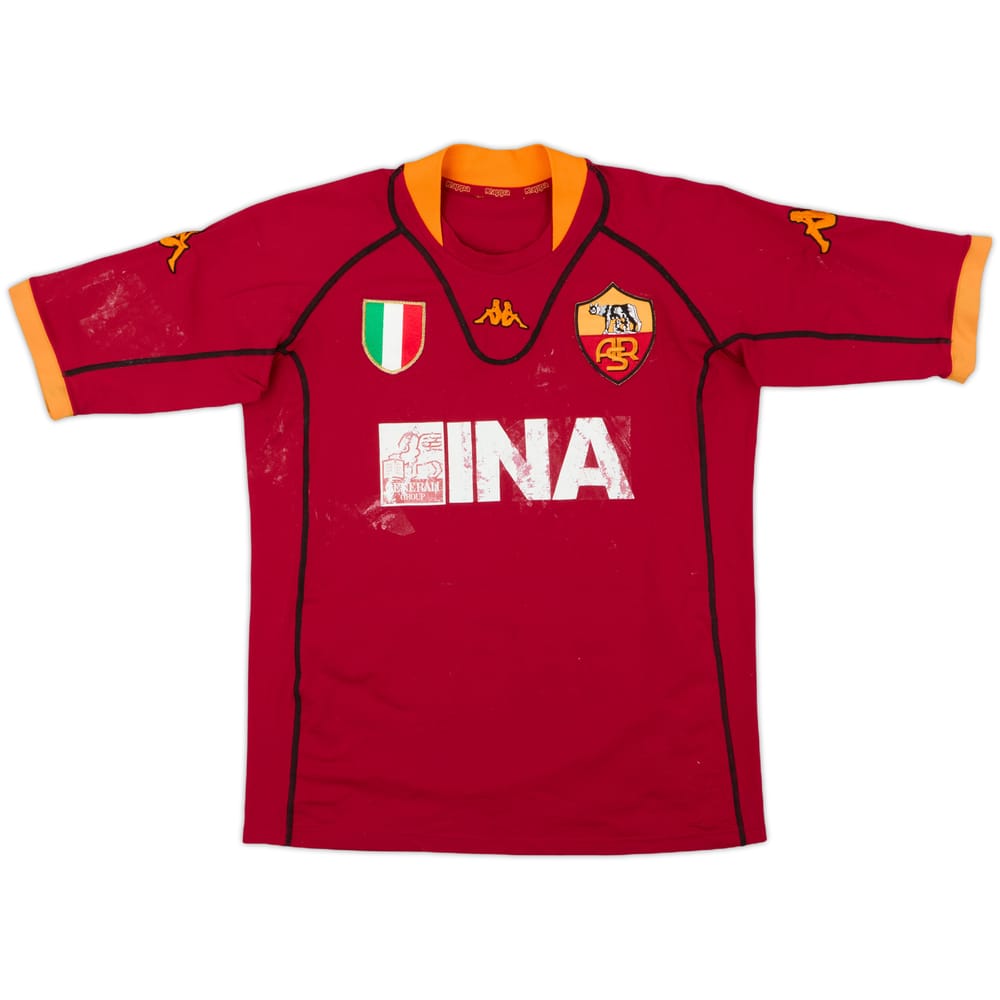 2001-02 Roma Home Shirt - 4/10 - (XL)