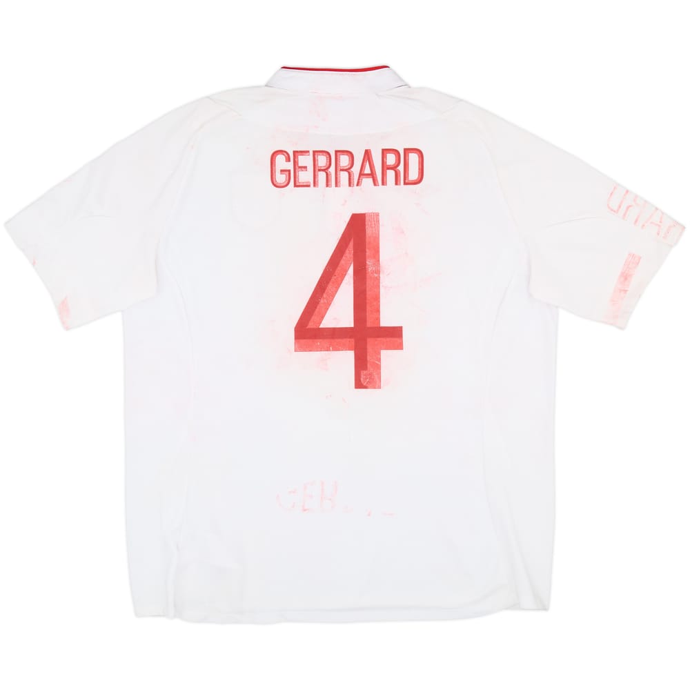 2012-13 England Home Shirt Gerrard #4 - 3/10 - (XL)