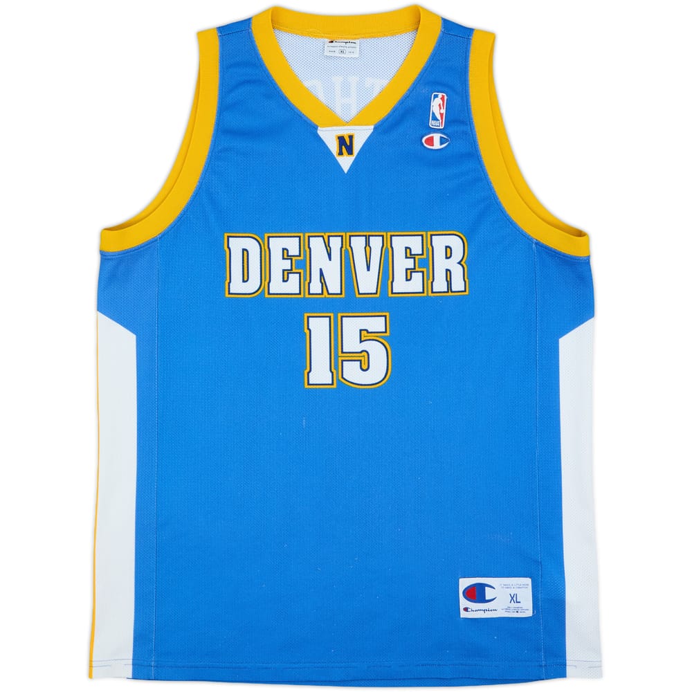 2003-10 Denver Nuggets Anthony #15 Champion Away Jersey - 7/10 - (XL)