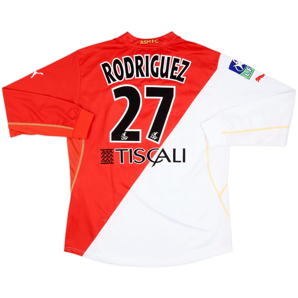 2002-03 Monaco Match Issue Home L/S Shirt Rodriguez #27