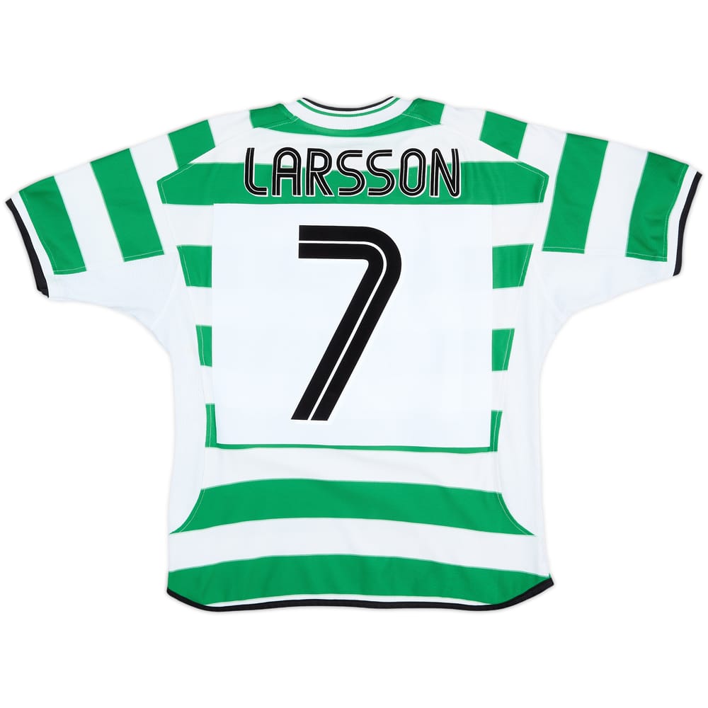 2001-03 Celtic Home Shirt Larsson #7 - 6/10 - (S)