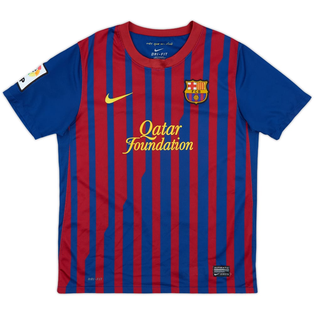 2011-12 Barcelona Home Shirt - 8/10 - (L.Boys)