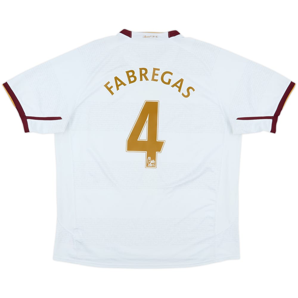 2007-08 Arsenal Away Shirt Fabregas #4 - 8/10 - (XL)