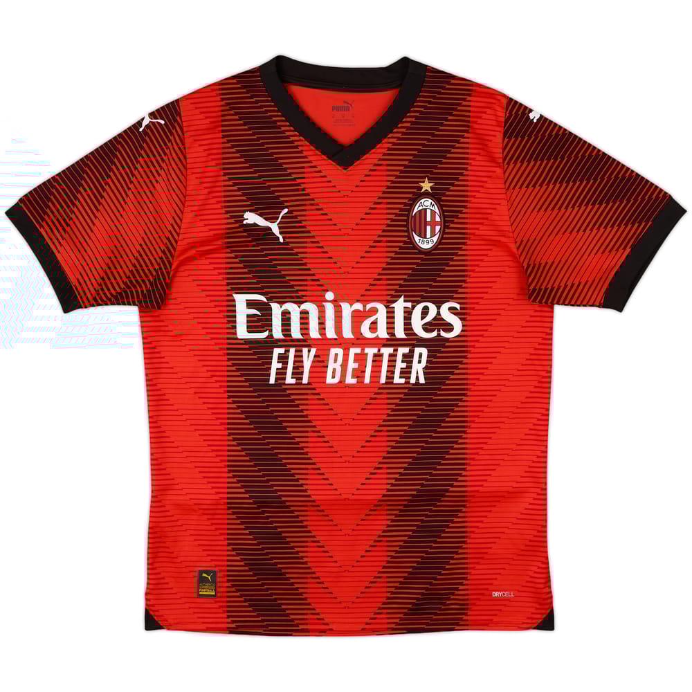 2023-24 AC Milan Home Shirt - 10/10 - (M)