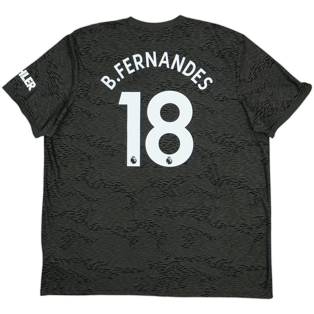 2020-21 Manchester United Away Shirt B.Fernandes #18 - 9/10 - (3XL)