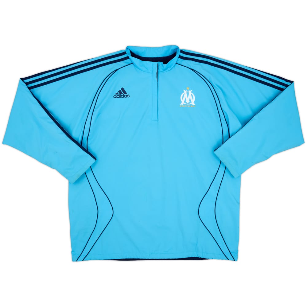 2006-07 Olympique Marseille adidas Reversible 1/4 Zip Drill Top - 7/10 - (L)