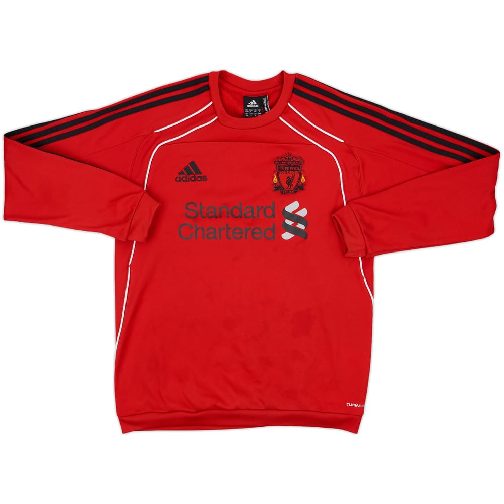 2010-11 Liverpool adidas Sweat Top - 8/10 - (S)