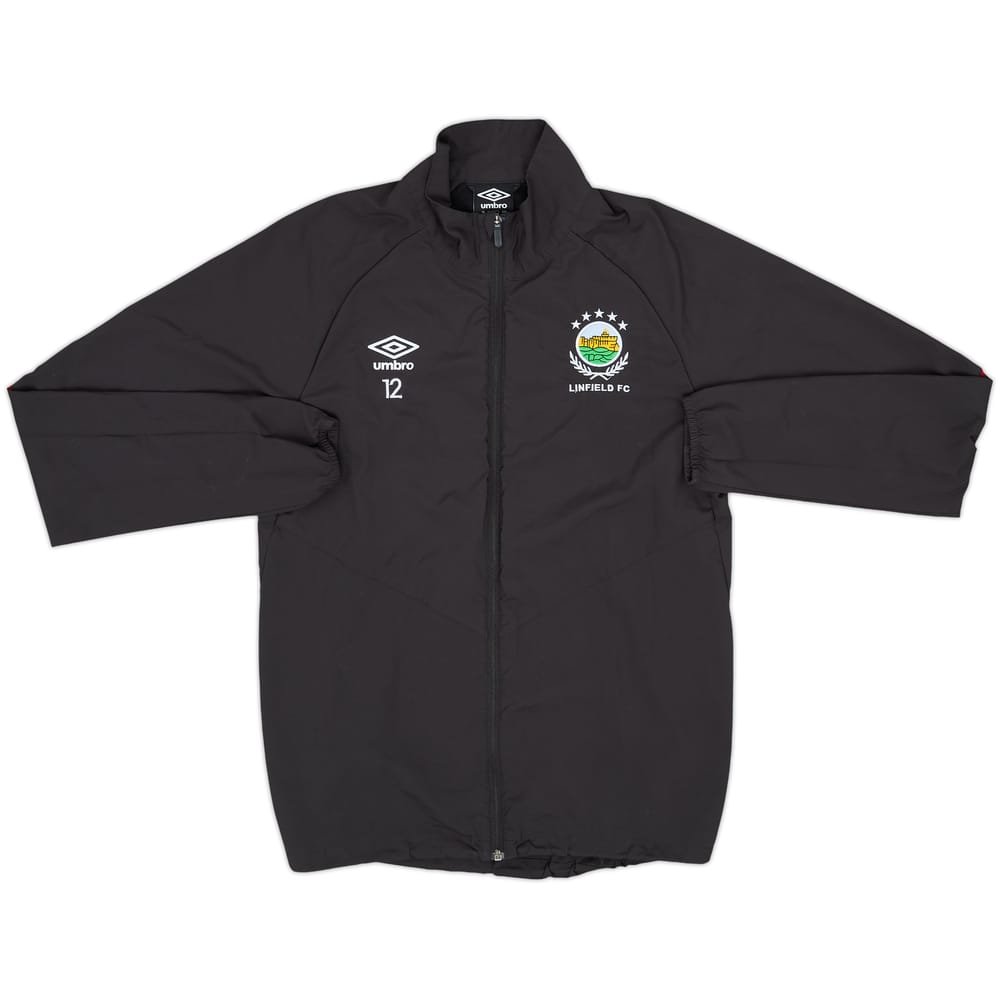 2019-20 Linfield Player Issue Umbro Track Jacket #12 - 8/10 - (M)