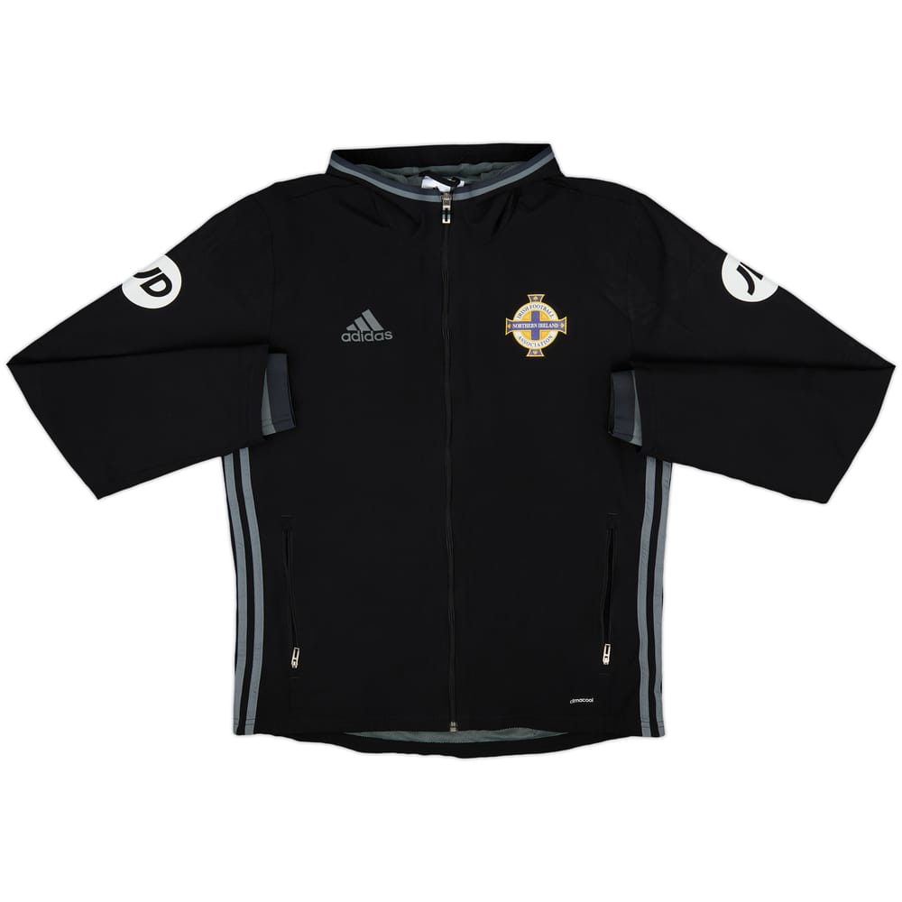 2016-17 Northern Ireland adidas Hooded Track Jacket - 8/10 - (M)