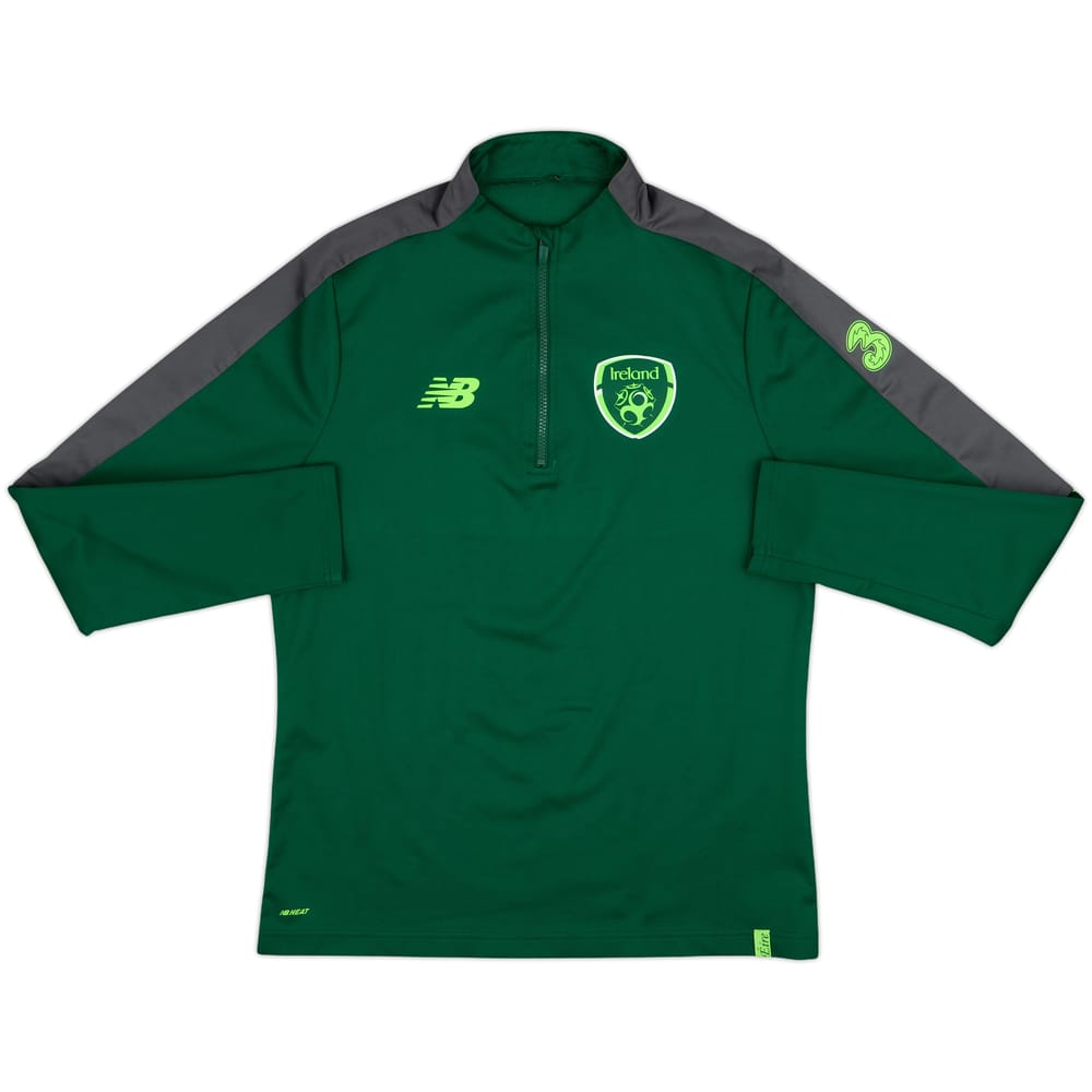 2017-18 Ireland New Balance 1/4 Zip Training Top - 8/10 - (M)