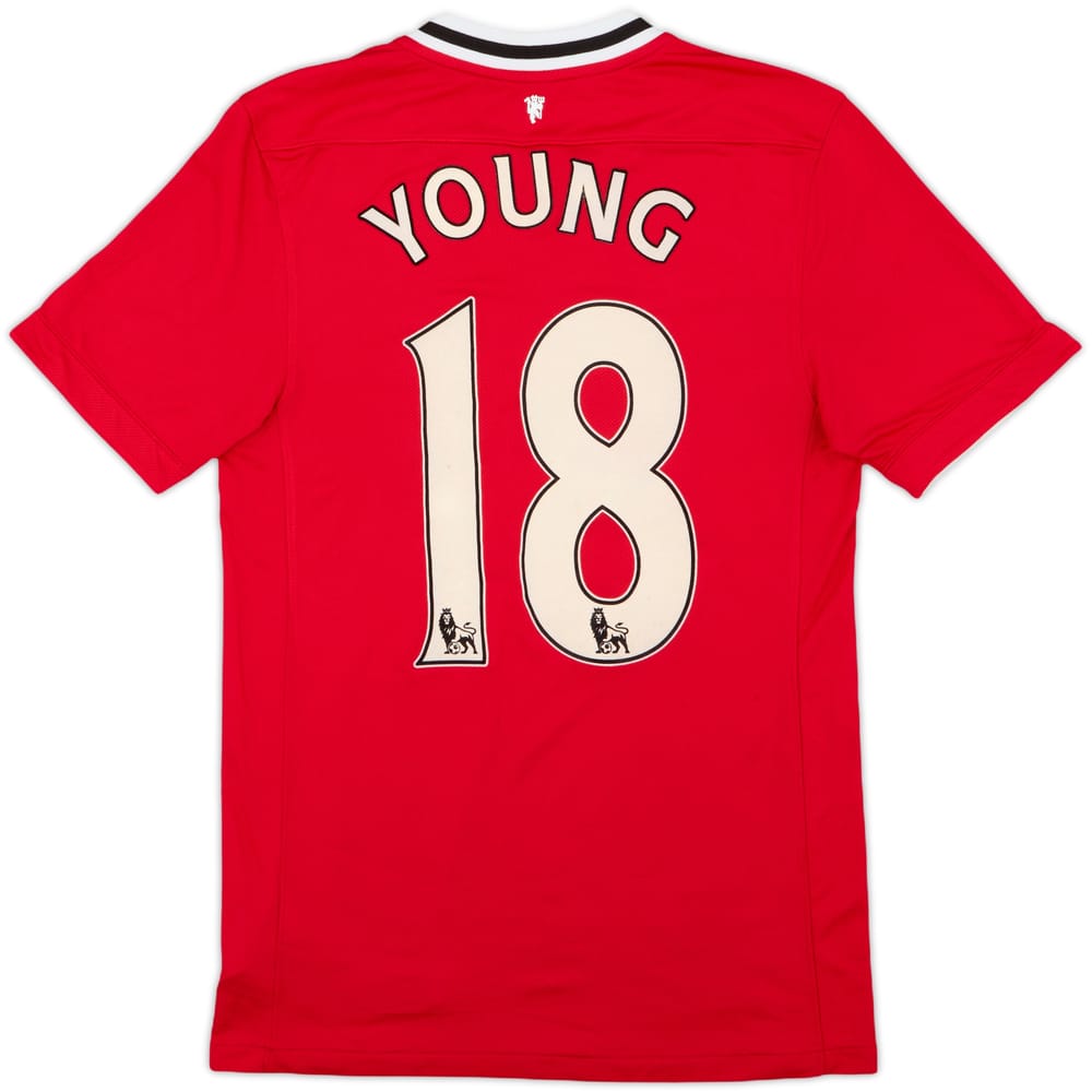 2011-12 Manchester United Home Shirt Young #18 - 8/10 - (S)