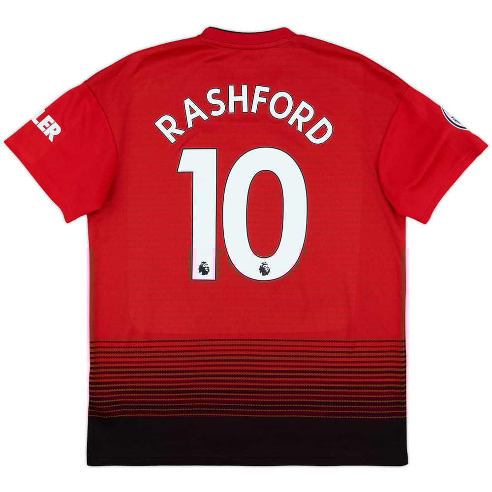 2018-19 Manchester United Home Shirt Rashford #10 - 8/10 - (L)