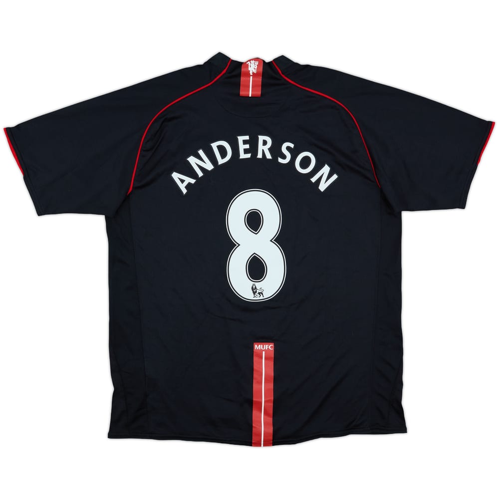 2007-08 Manchester United Away Shirt Anderson #8 - 8/10 - (XL)