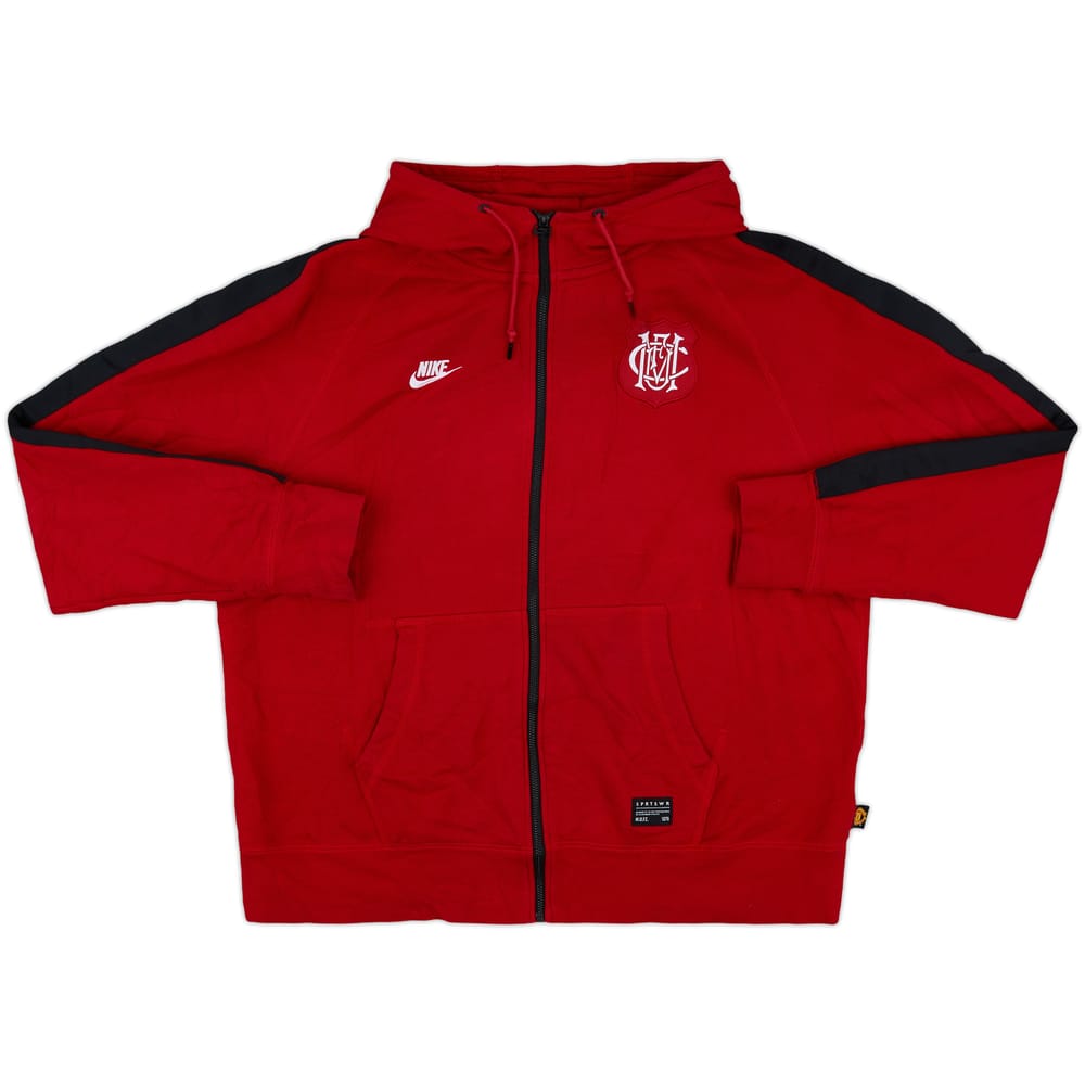 2014-15 Manchester United Nike Hooded Sweat Top - 9/10 - (XL)