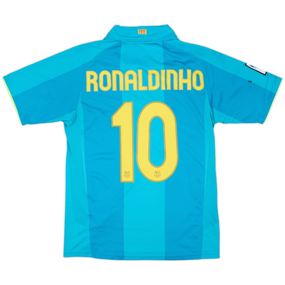 2007-09 Barcelona Away Shirt Ronaldinho #10 - 7/10 - (S)