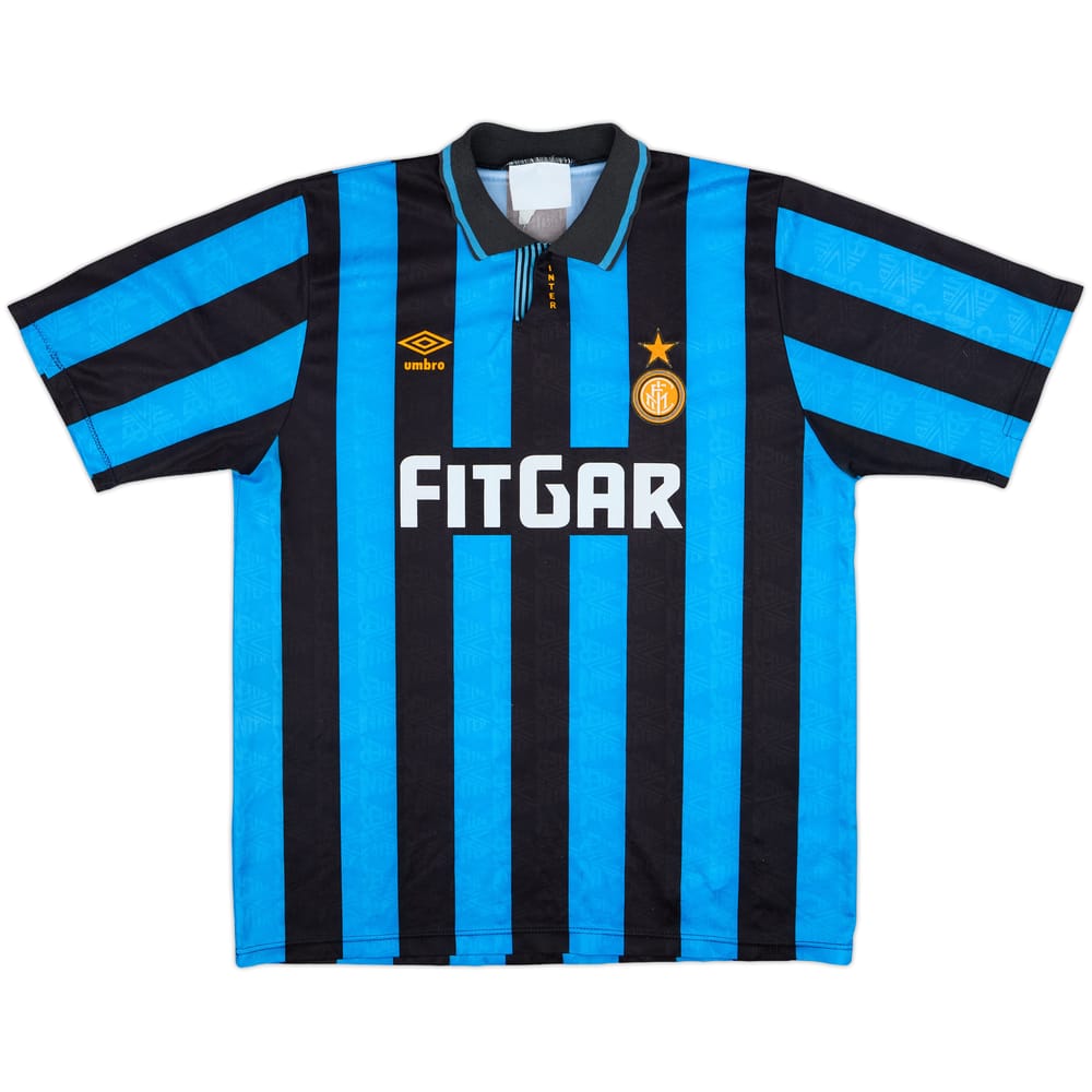 1991-92 Inter Milan Home Shirt - 6/10 - (XL)