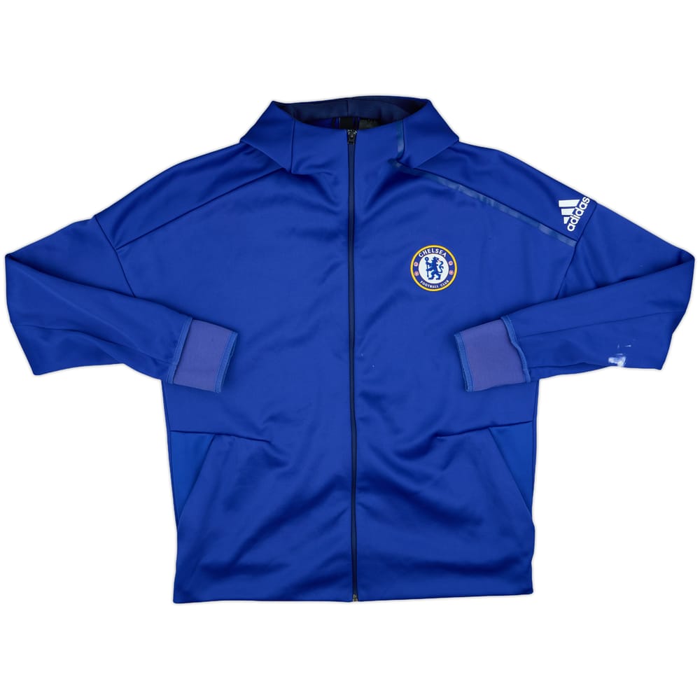 2016-17 Chelsea adidas Hooded Track Jacket - 7/10 - (XL)