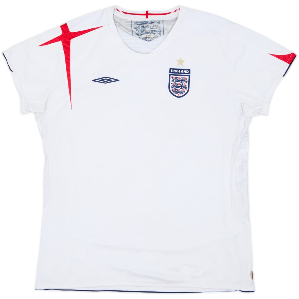 2005-07 England Home Shirt - 5/10 - (Women's L)