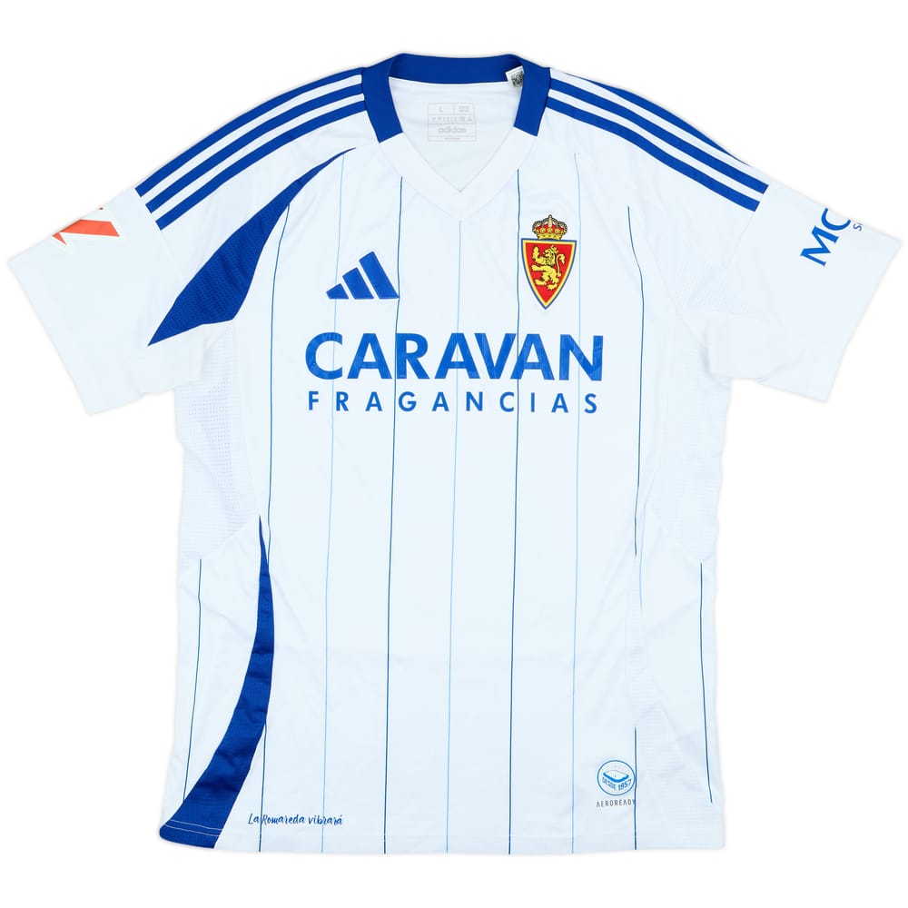 2024-25 Real Zaragoza Home Shirt - 10/10 - (L)