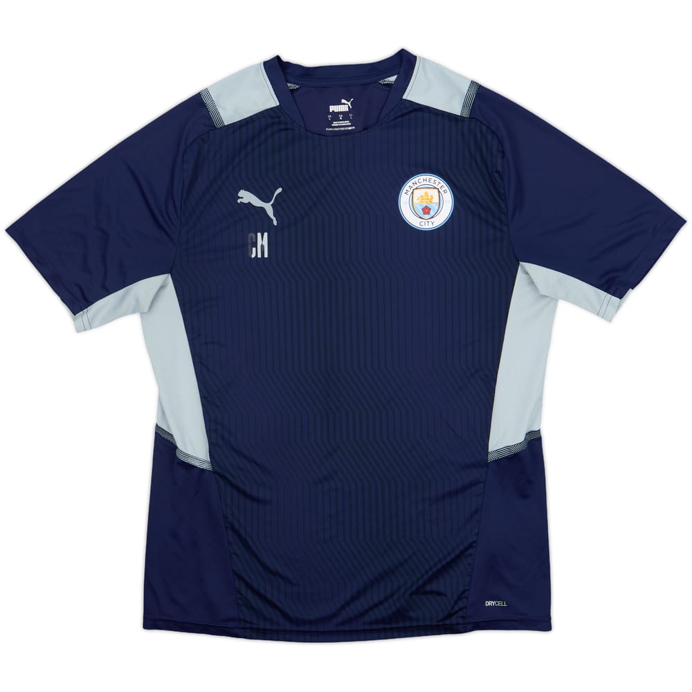 2021-22 Manchester City Staff Issue Puma Training Shirt 'CM' - 5/10 - (L)
