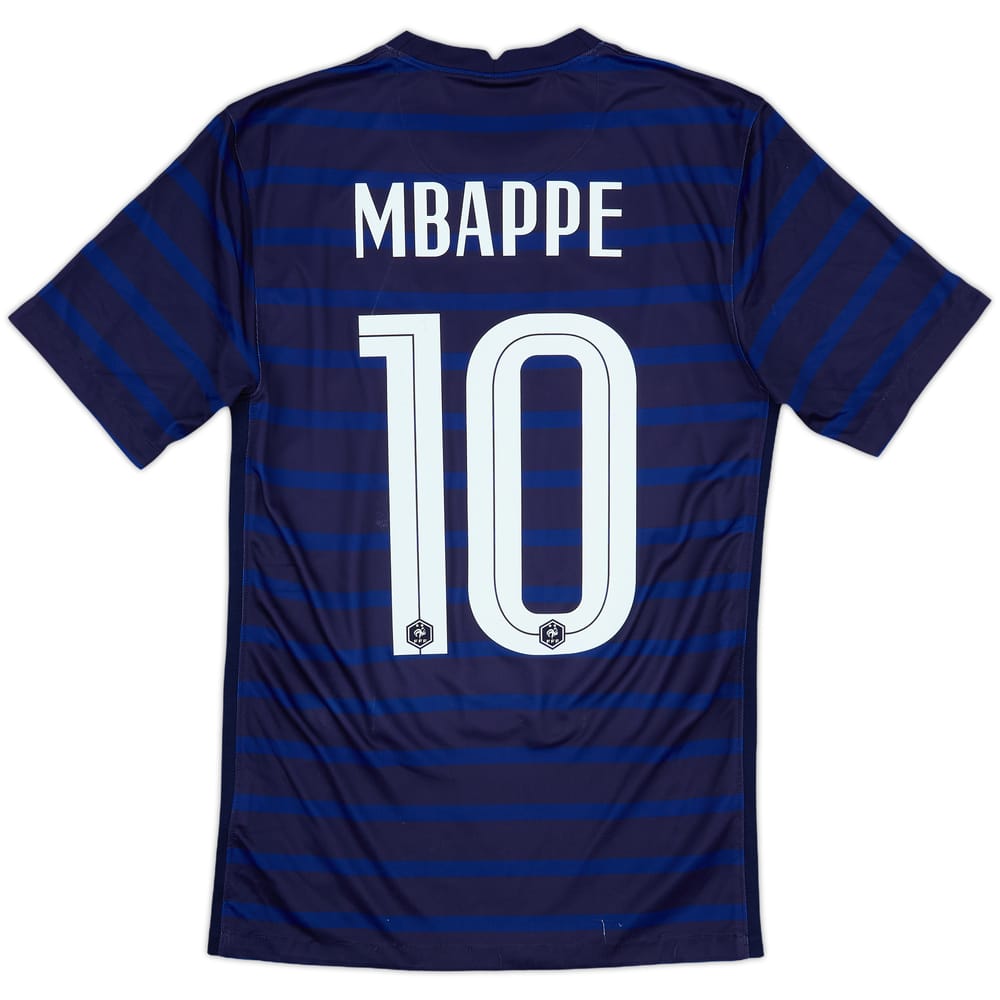 2020-21 France Home Shirt Mbappe #10 - 6/10 - (XS)