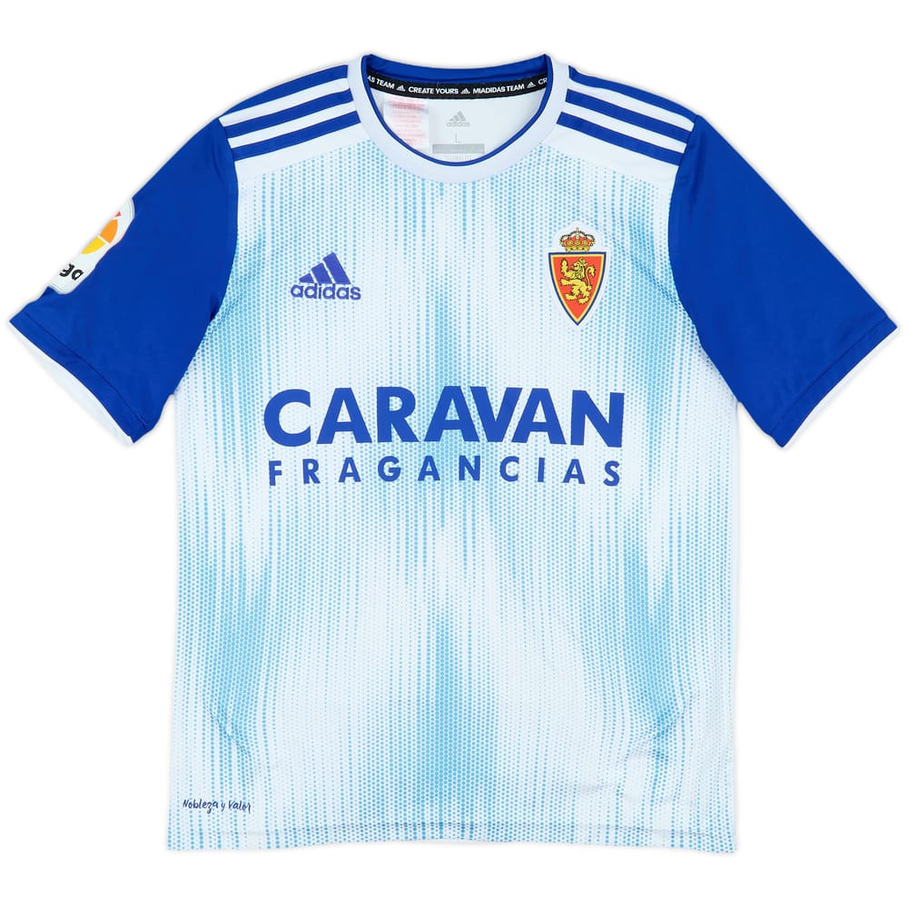 2019-20 Real Zaragoza Home Shirt - 8/10 - (L)