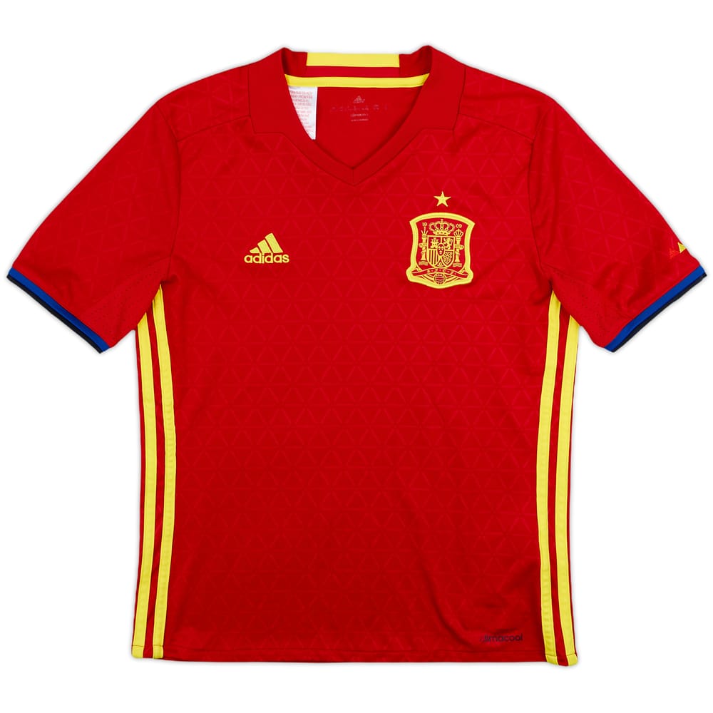 2016-17 Spain Home Shirt - 8/10 - (M.Boys)