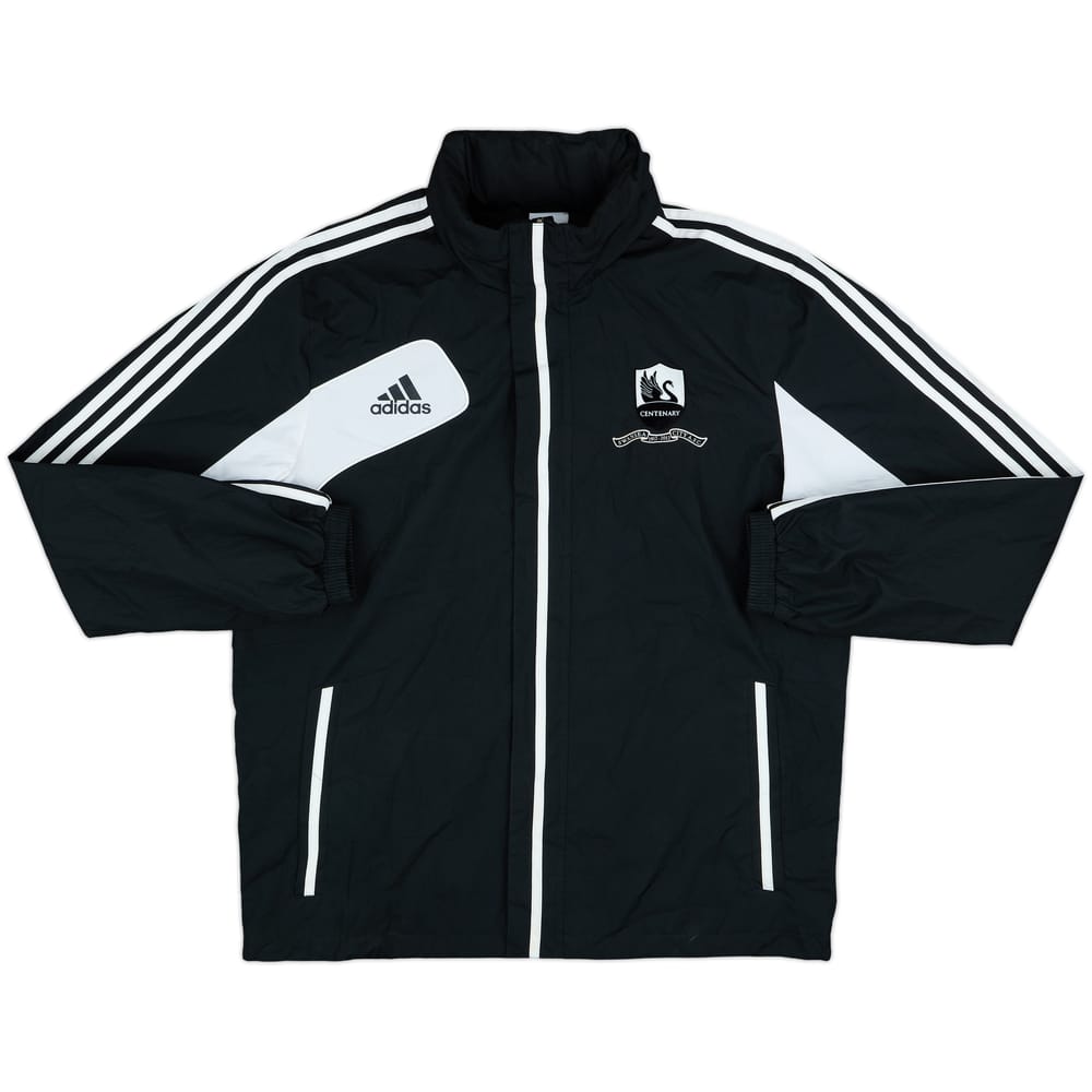 2012-13 Swansea adidas Hooded Rain Jacket - 8/10 - (L/XL)