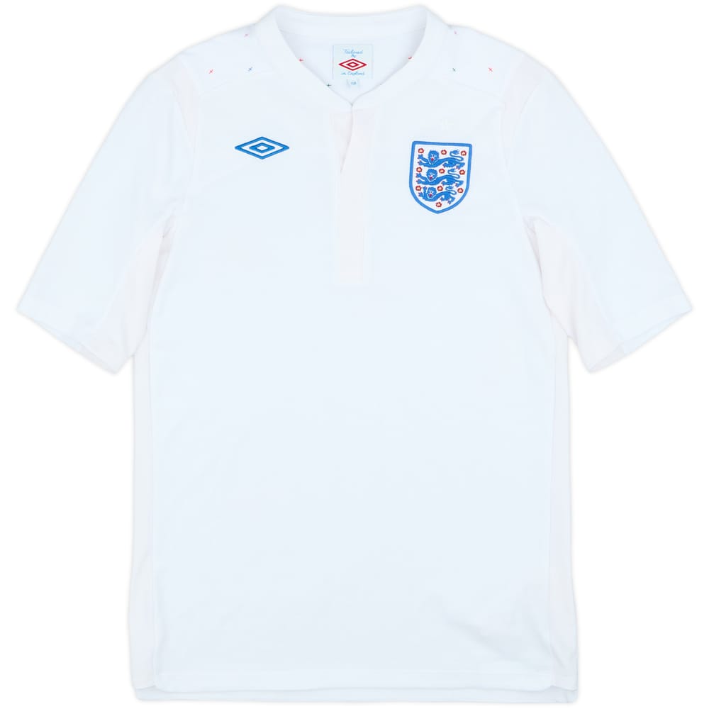 2010-11 England Home Shirt - 8/10 - (XL.Boys)