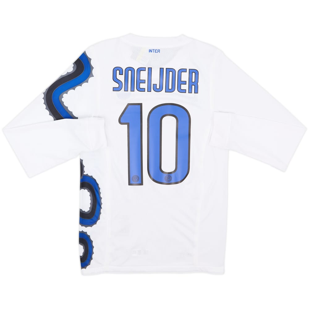 2010-11 Inter Milan Player Issue Away L/S Shirt Sneijder #10 (S)