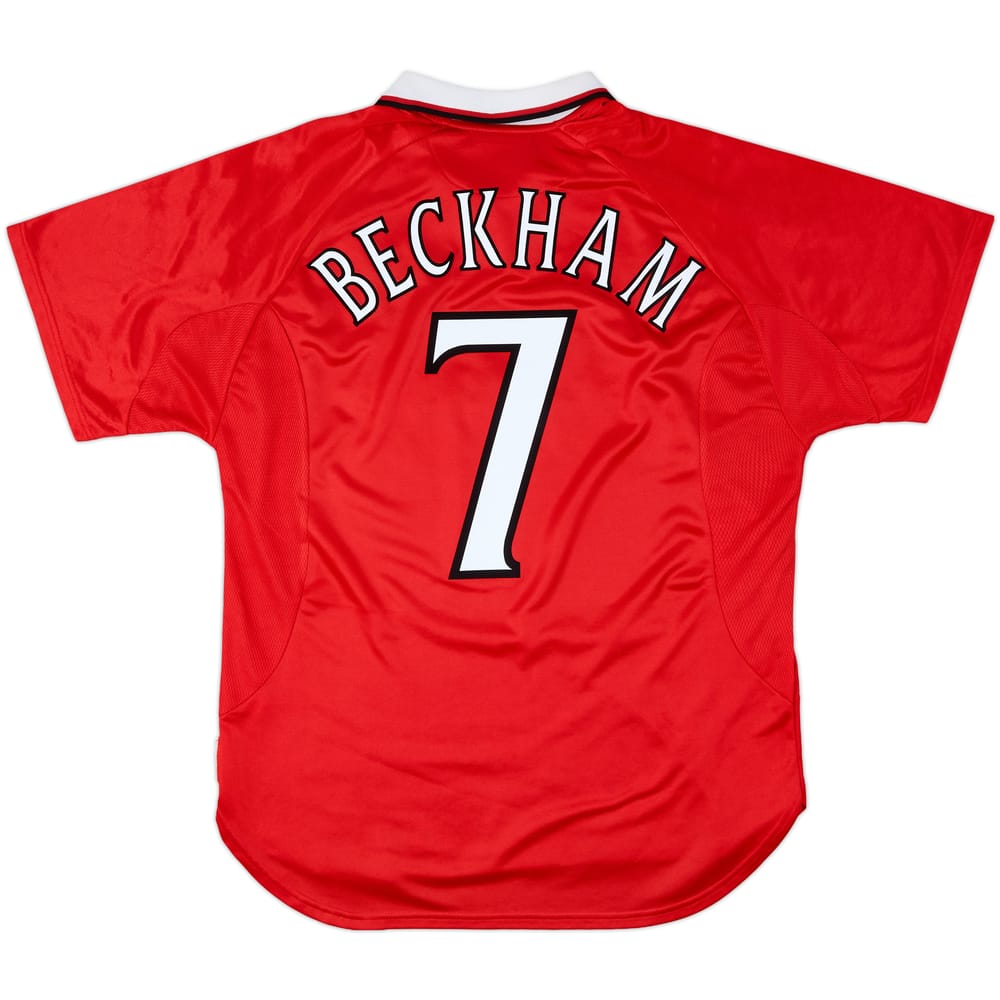 1999-00 Manchester United 'CL Winners' Shirt Beckham #7 - 8/10 - (L)