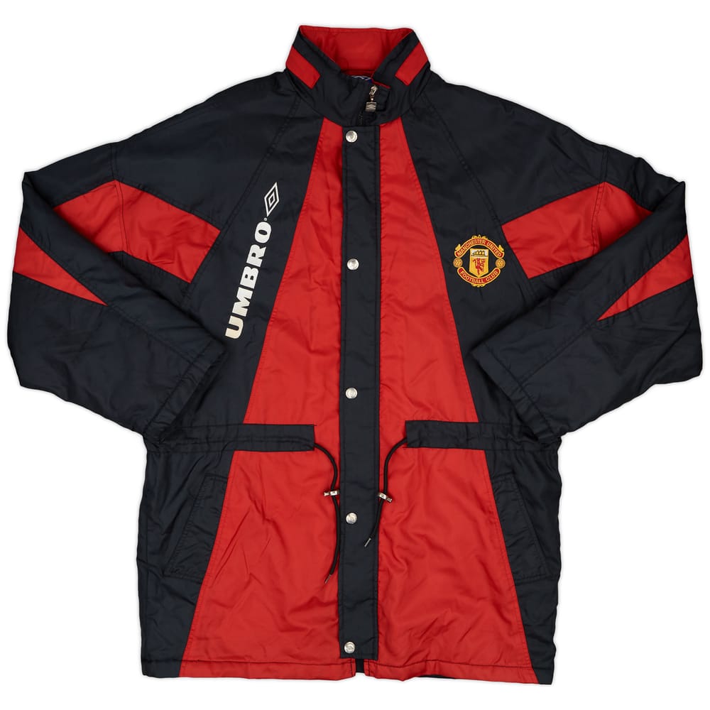 1992-93 Manchester United Umbro Padded Bench Coat - 8/10 - (L)