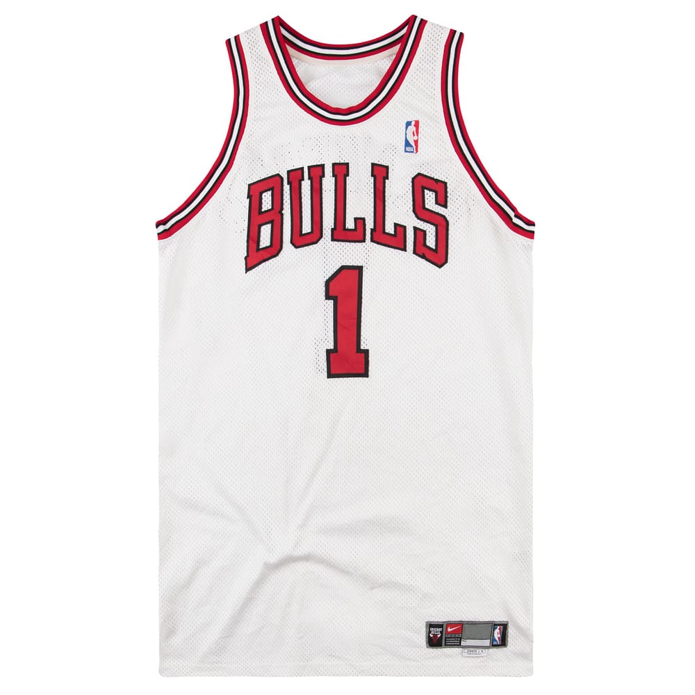 2002-03 Game Worn Chicago Bulls Crawford #1 Nike Jersey (Home) XL