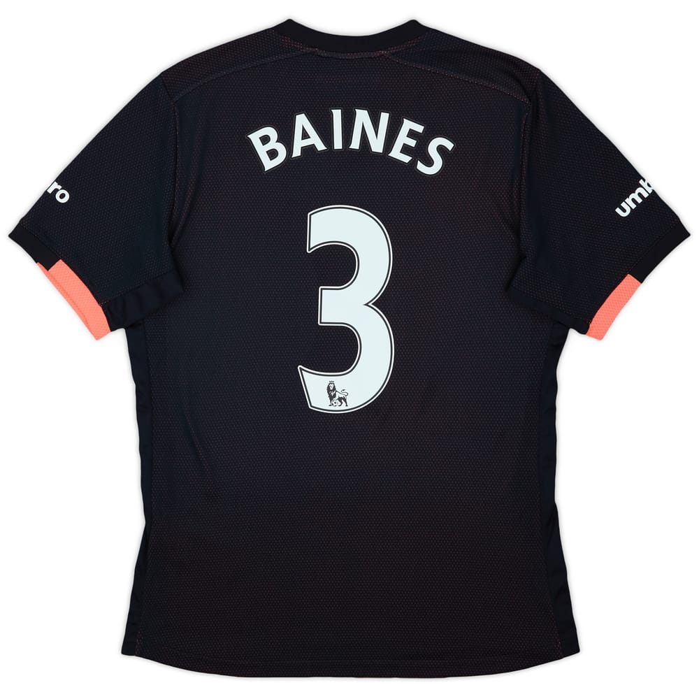 2016-17 Everton Away Shirt Baines #3 - 10/10 - (S)